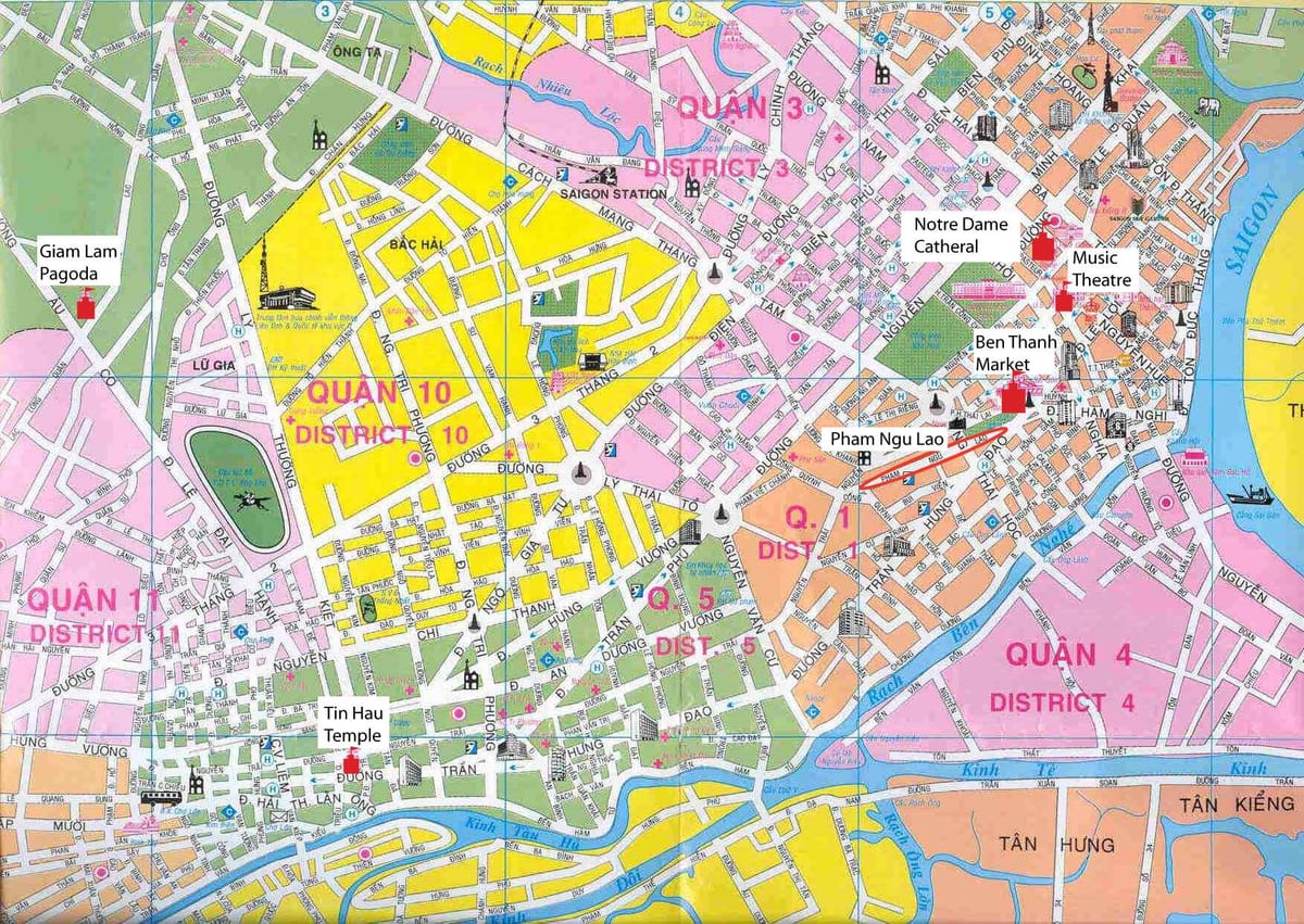 saigon ਜ਼ਿਲ੍ਹਾ ਨਕਸ਼ਾ