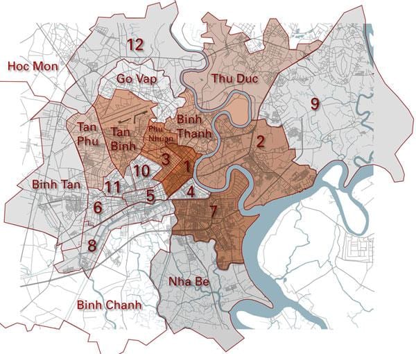 ਜ਼ਿਲ੍ਹਾ ਨਕਸ਼ਾ saigon