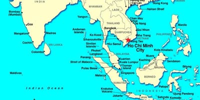 Saigon ਸੰਸਾਰ ਦਾ ਨਕਸ਼ਾ